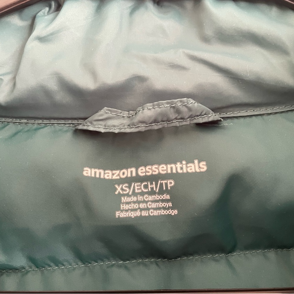 Amazon Essentials Dark Emerald Green Jacket - image 3